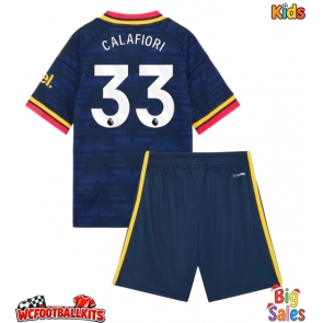 Arsenal Riccardo Calafiori #33 Replica Away Stadium Kit for Kids 2026-27 Short Sleeve (+ pants)